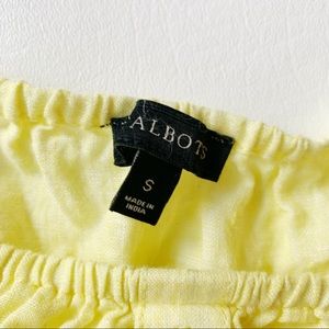 Talbots Tops - 3 FOR $15 TALBOTS Yellow Linen Off Shoulder S Talbots Tops - 3 FOR $15 TALBOTS Yellow Linen Off Shoulder S